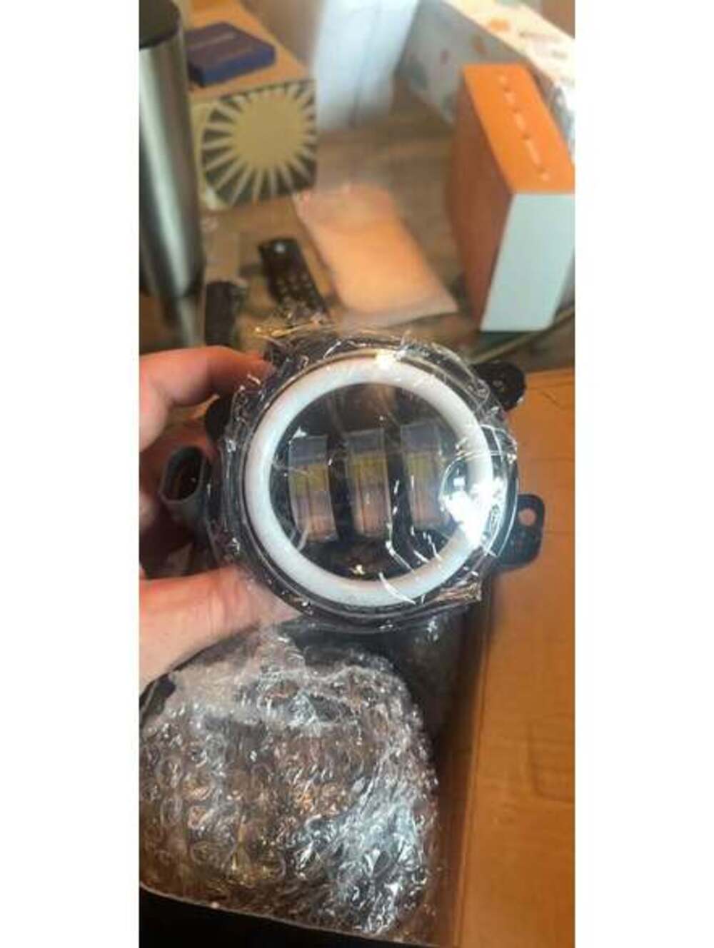 Round LED Light with Halo Ring